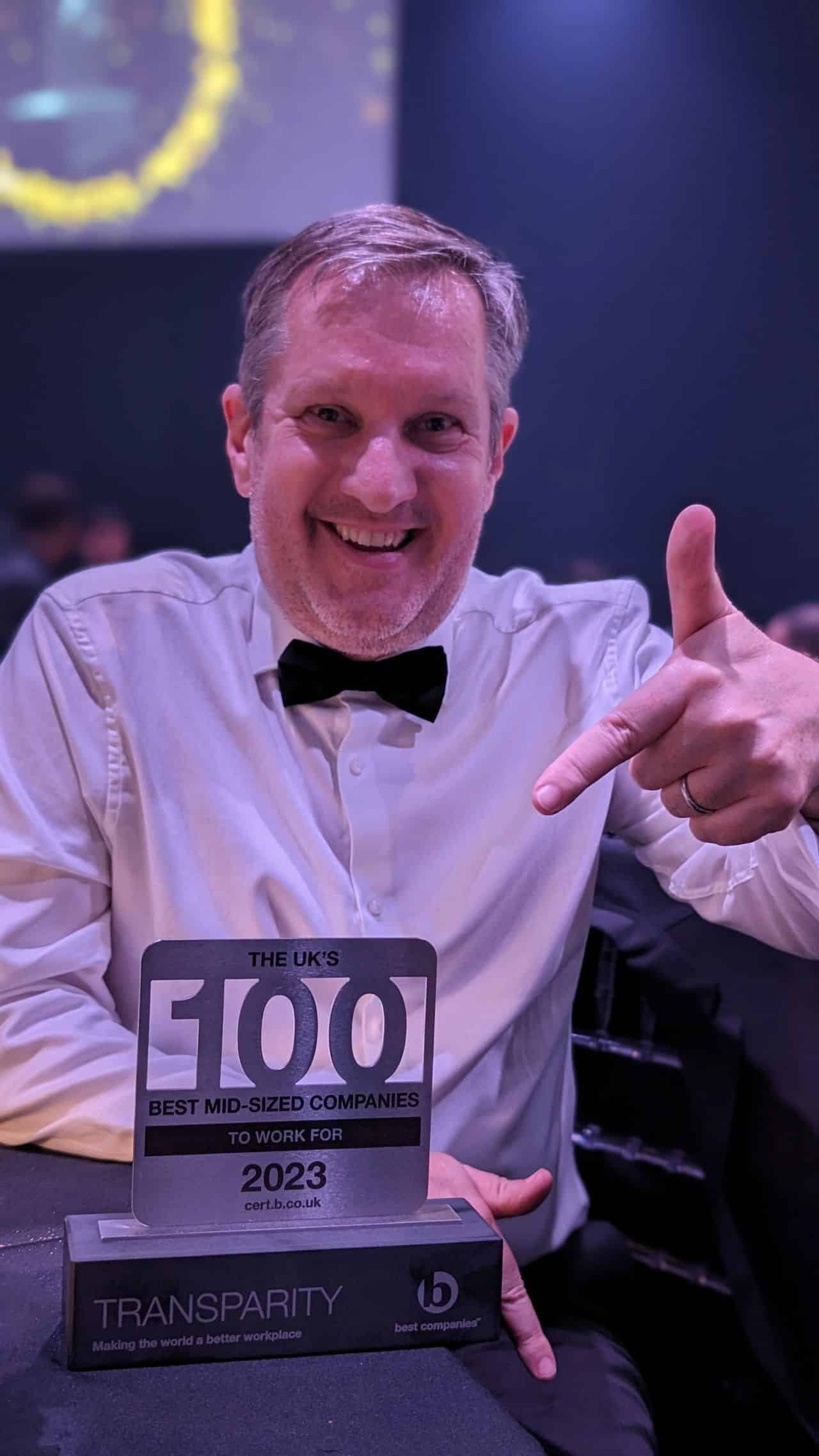 Transparity named as a Top 100 Best Company to work for 2023 1 1699000808226