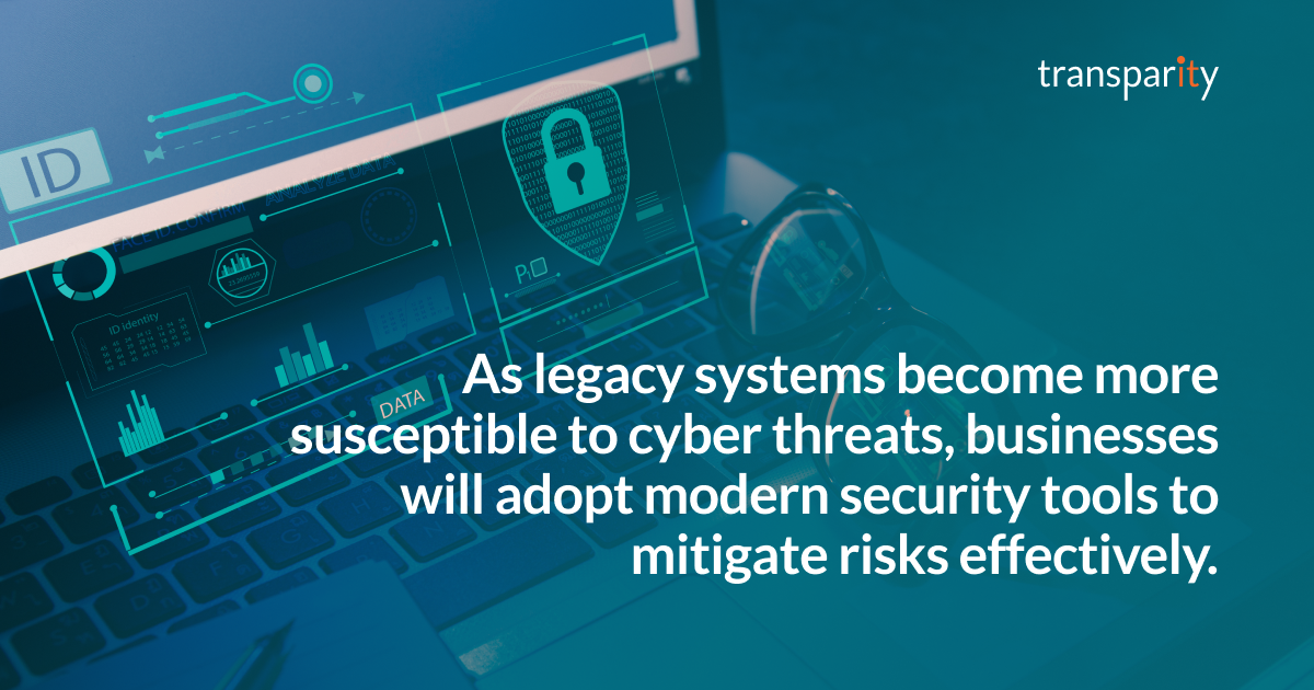 2025 Tech Predictions: Modernising End-of-Life Applications 2 As legacy systems become more susceptible to cyber threats, businesses will adopt modern security tools to mitigate risks effectively.