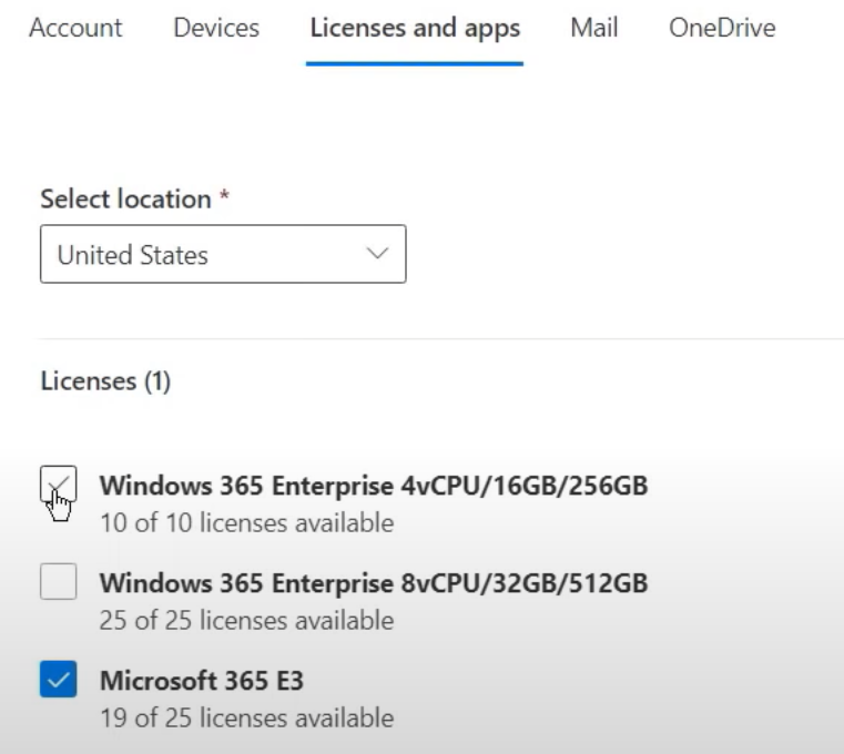 An Introduction to Windows 365 2 windows 365 licenses and apps screen