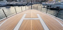 The,Front,Deck,Of,Huge,Yacht,In,Port,Of,Monaco